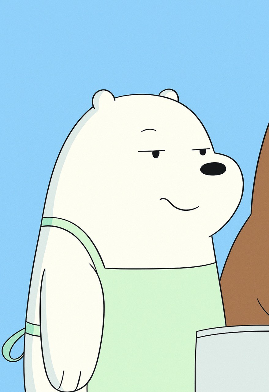 Polar Bear with Northern Lights